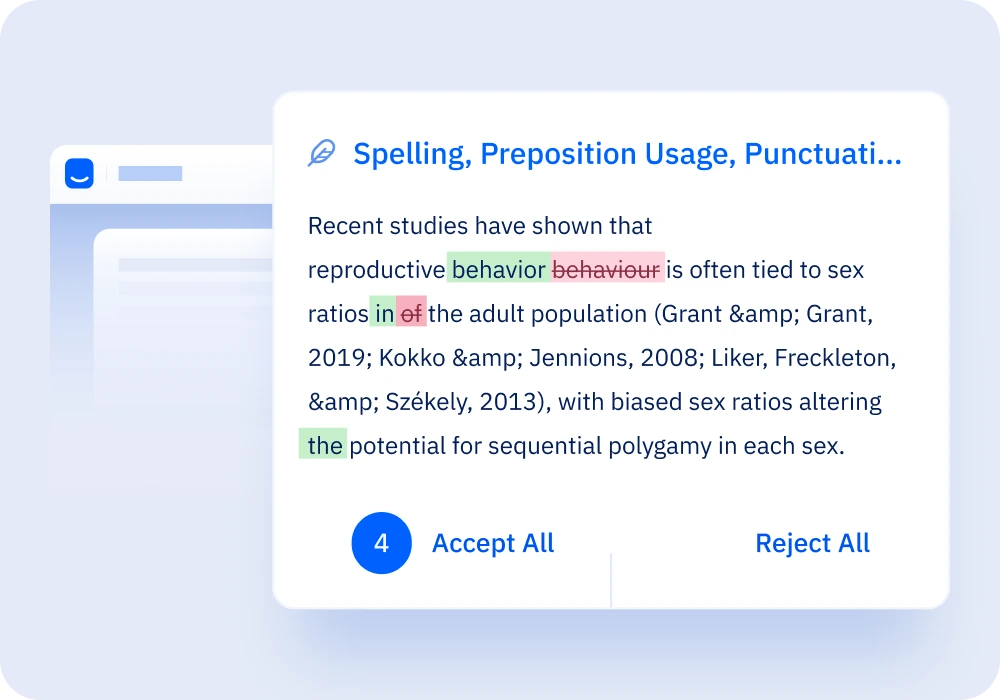 In-depth grammar checker with one click
