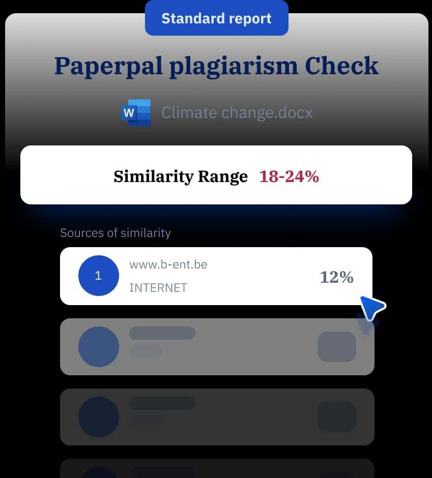 free plagiarism report image