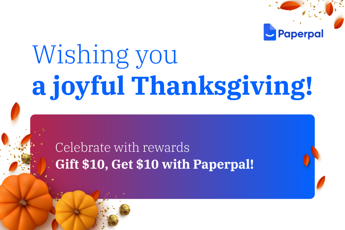 Paperpal Thanksgiving Referral