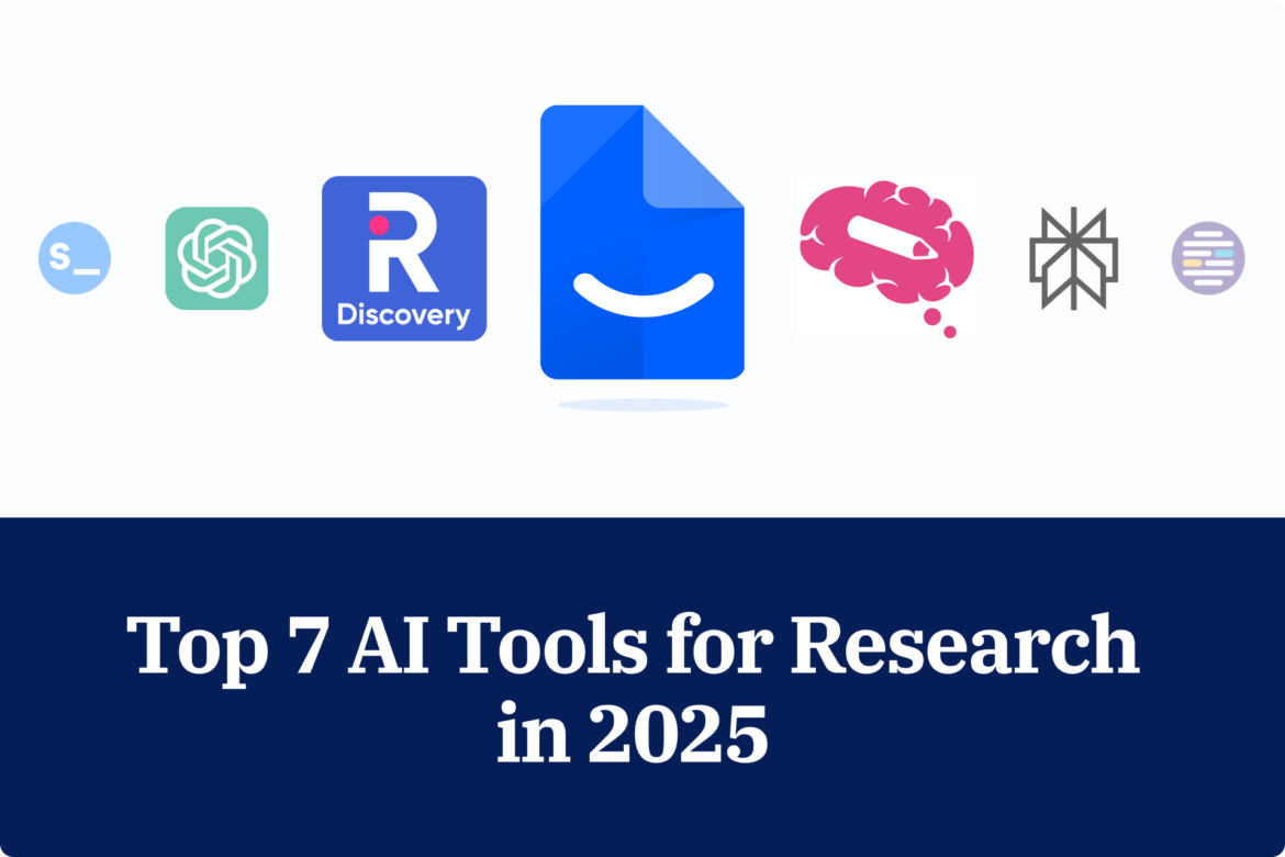 Top 7 AI tools for Research