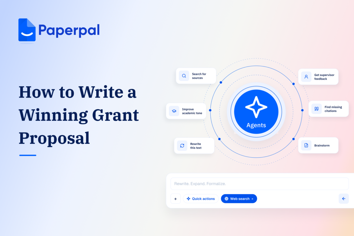 how to write a winning grant proposal with Paperpal Agents