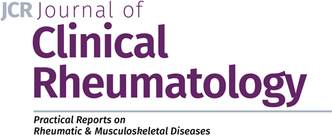 Journal of Clinical Rheumatology is a peer reviewed and indexed medical journal in the field of clinical rheumatology,